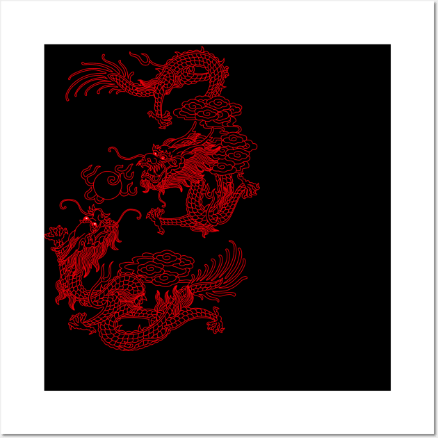 Chinese dragons Wall Art by SURET